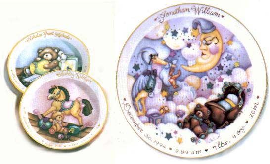 Personalized Children's Plates - Painted by Julia Hillman