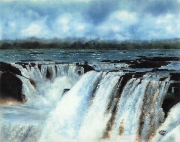 Waterfalls Painted by Maria Cristina Llanos